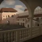 multimedialna makieta 3D Zamku w Janowcu