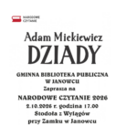 Plakat narodowe czytanie 2026 w Janowcu